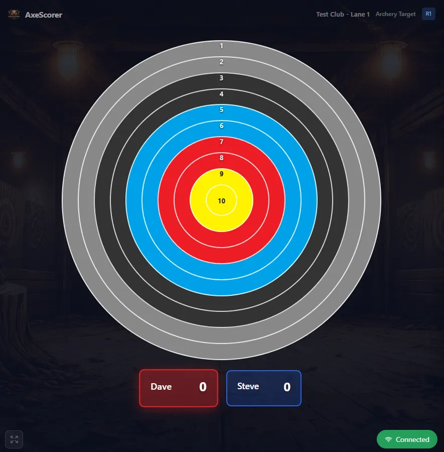 Archery - Projected Board Display