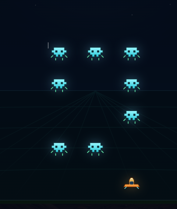 Axe Invaders - Projected Board Display