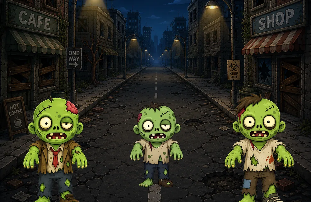 Axe Zombies - Projected Board Display