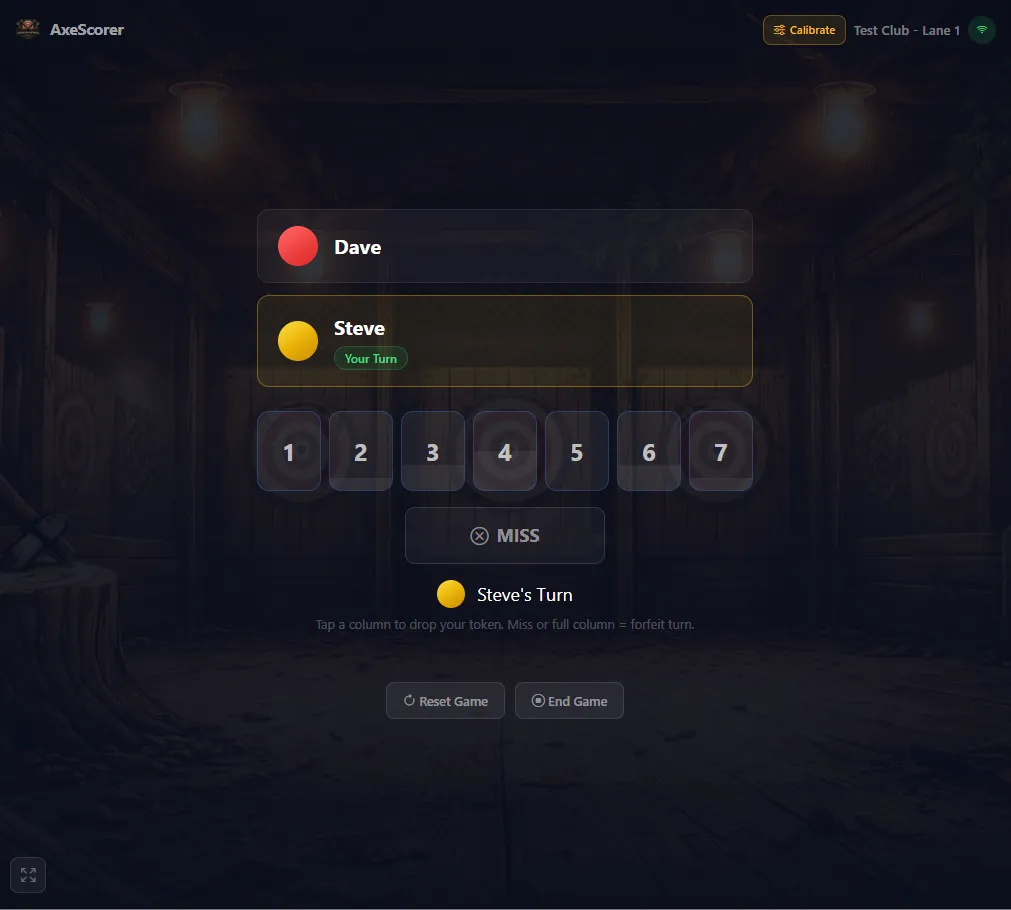 Connect War - Touch Scoring Interface