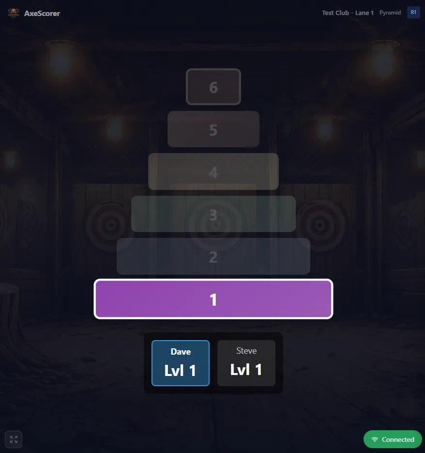 Pyramid - Projected Board Display